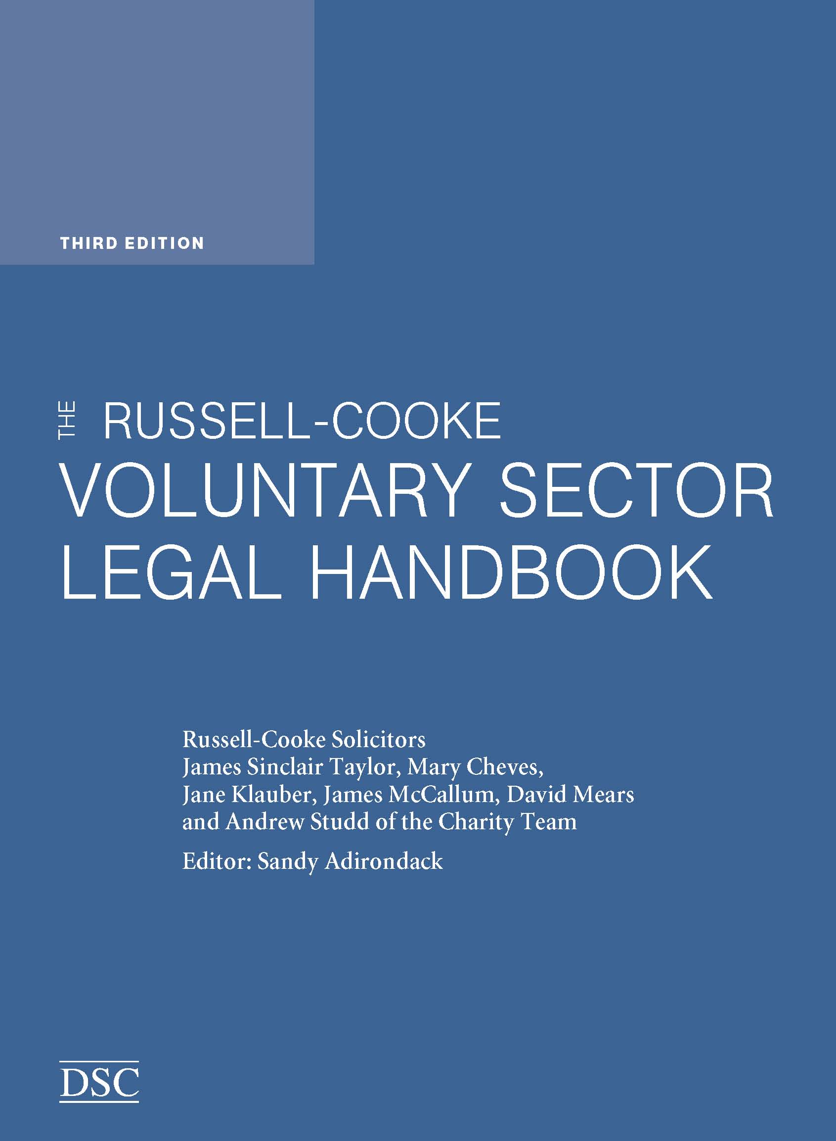 The Russell-Cooke Voluntary Sector Legal Handbook cover